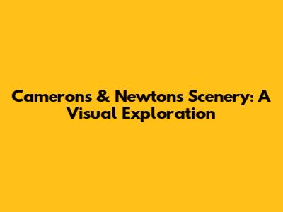 Cameron's & Newton's Scenery: A Visual Exploration