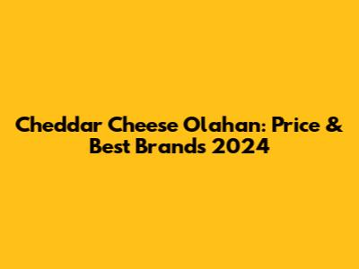 Cheddar Cheese Olahan: Price & Best Brands 2024