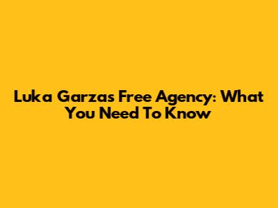 Luka Garza's Free Agency: What You Need To Know