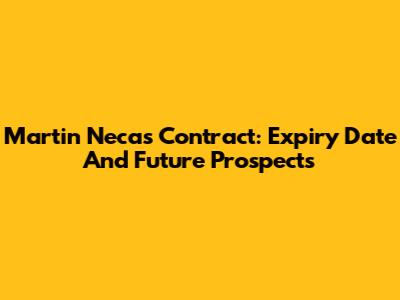 Martin Necas Contract: Expiry Date And Future Prospects