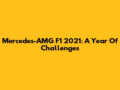 Mercedes-AMG F1 2021: A Year Of Challenges