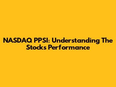 NASDAQ PPSI: Understanding The Stock's Performance