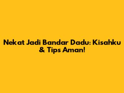 Nekat Jadi Bandar Dadu: Kisahku & Tips Aman!
