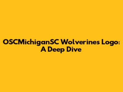 OSCMichiganSC Wolverines Logo: A Deep Dive