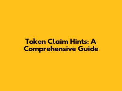 Token Claim Hints: A Comprehensive Guide