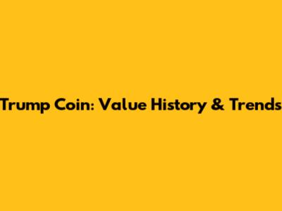 Trump Coin: Value History & Trends
