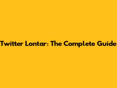 Twitter Lontar: The Complete Guide