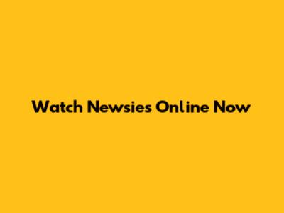 Watch Newsies Online Now